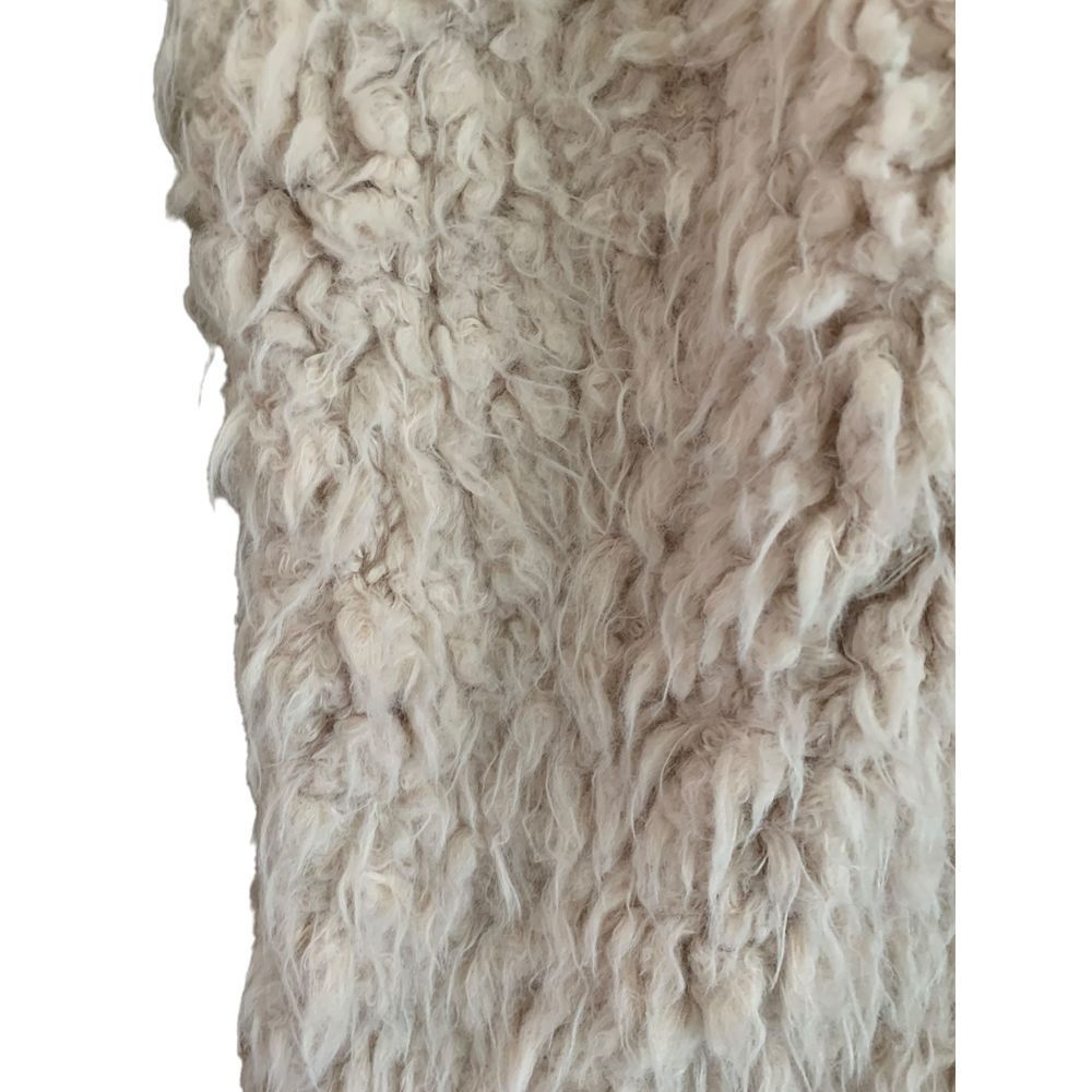 2bella Cream Open Front Fuzzy Vest L - image 4
